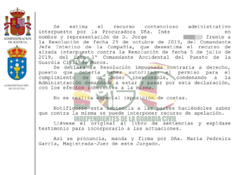 Los servicios jurídicos logran una nueva sentencia favorable