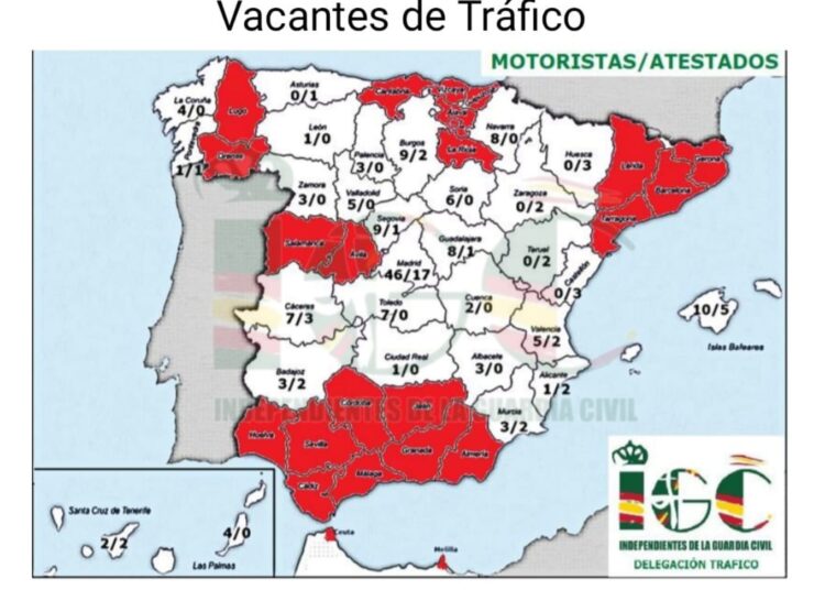IGC denuncia el malestar en la Agrupación de Tráfico tras la publicación de las vacantes