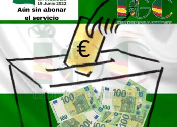 INDEPENDIENTES DE LA GUARDIA CIVIL (IGC) DENUNCIA EL IMPAGO POR LAS ELECCIONES ANDALUZAS A LOS COMPONENTES DEL CUERPO