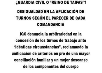 ¿GUARDIA CIVIL O “REINO DE TAIFAS”?