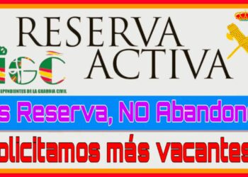 IGC LAMENTA QUE LA GUARDIA CIVIL PIERDA EN TORNO A 4.000 EFECTIVOS QUE PERMANECEN EN LA RESERVA ACTIVA Y EN OTRAS SITUACIONES   