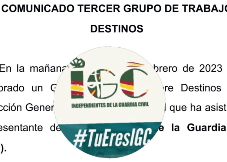 COMUNICADO TERCER GRUPO DE TRABAJO DESTINOS
