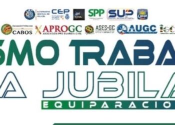 LA PLATAFORMA POR UNA JUBILACIÓN DIGNA Y LA PLENA EQUIPARACIÓN SALARIAL DE POLICÍAS Y GUARDIAS CIVILES SE CONCENTRAN EN MONCLOA.