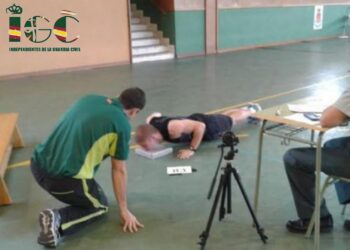 LA GUARDIA CIVIL CAMBIA LA PRUEBA DE VELOCIDAD POR UN CIRCUITO DE AGILIDAD