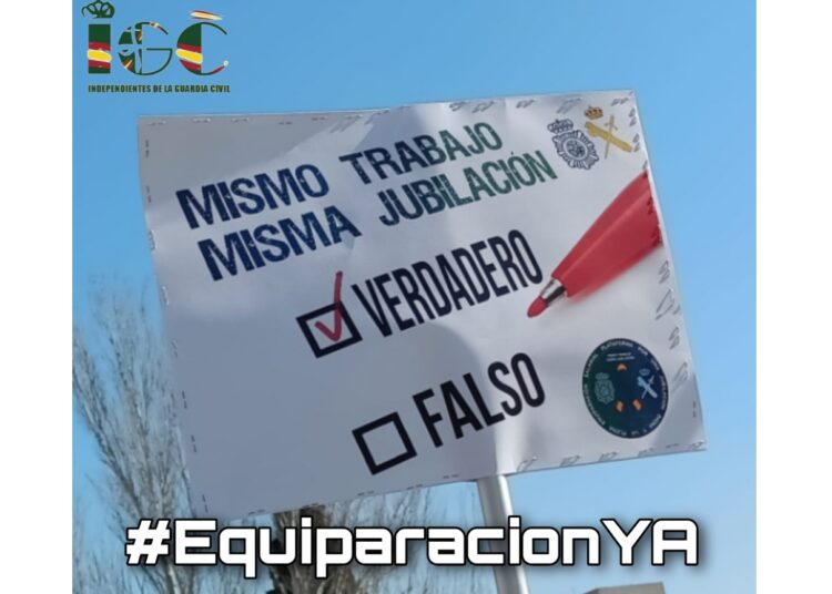 EL GOBIERNO NIEGA A LOS AGENTES DE LA GUARDIA CIVIL Y POLICIA NACIONAL LA CATALOGACION DE PROFESION DE RIESGO