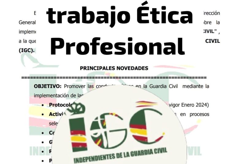 GRUPO DE TRABAJO “PLAN ACCIÓN ÉTICA PROFESIONAL DE LA GUARDIA CIVIL”