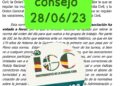 Resumen  del «PLENO DEL CONSEJO» Celebrado el 28.06.2023 (Junio)