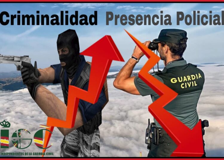 LA INSEGURIDAD CRECE EN ESPAÑA A MEDIDA QUE DISMINUYE LA INVERSIÓN EN LAS FUERZAS DE SEGURIDAD DEL ESTADO.