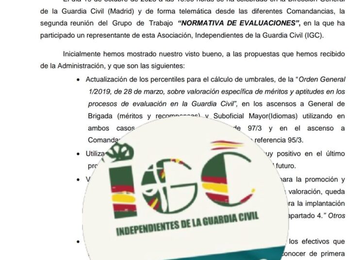 GRUPO DE TRABAJO “NORMATIVA DE EVALUACIONES.”