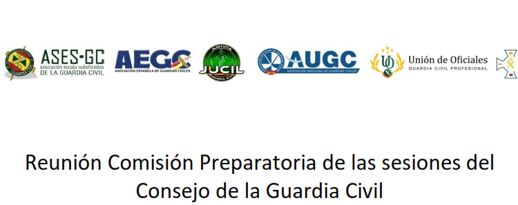 Reunión Comisión Preparatoria de las sesiones del Consejo de la Guardia Civil