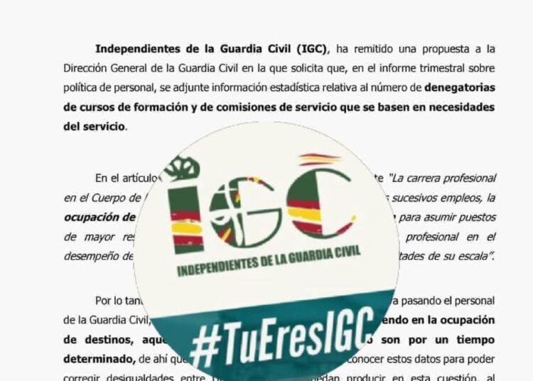 IGC SOLICITA INFORMACIÓN ESTADÍSTICA SOBRE CURSOS DE FORMACIÓN Y COMISIONES DE SERVICIO