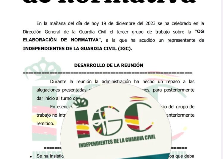 GRUPO DE TRABAJO “OG ELABORACIÓN DE NORMATIVA”