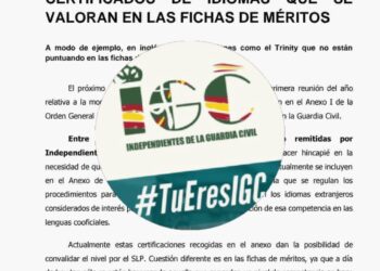 IGC SOLICITA QUE SE AMPLÍEN LOS CERTIFICADOS DE IDIOMAS QUE SE VALORAN EN LAS FICHAS DE MÉRITOS