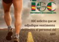 IGC SOLICITA VESTIMENTA DEPORTIVA PARA EL PERSONAL DEL ARS