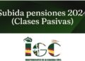 Información sobre las subidas de las pensiones de Clases Pasivas 2024