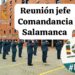 REUNIÓN CON EL TENIENTE CORONEL JEFE DE LA COMANDANCIA DE SALAMANCA.