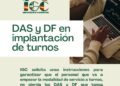 IGC SOLICITA INSTRUCCIONES EN LA IMPLANTACIÓN DE TURNOS CON LOS DAS Y CON LOS DF