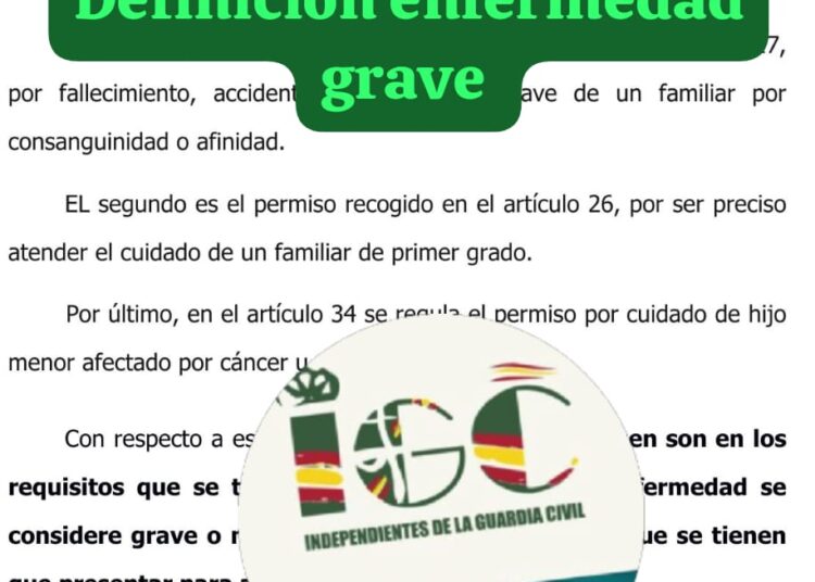 CONCEPTO DE ENFERMEDAD GRAVE A LA HORA DE APLICAR PERMISOS