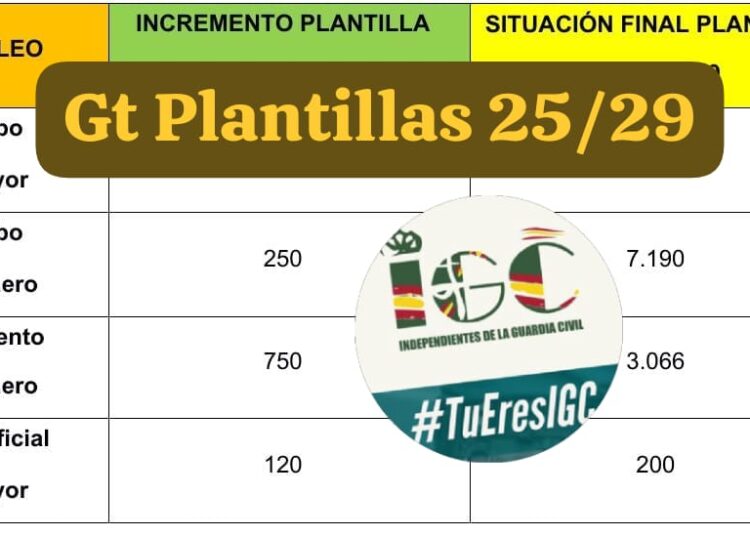 “G.T. PLANTILLAS REGLAMENTARIA 2025-2029”