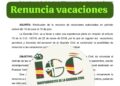 RETRIBUCIÓN RENUNCIA VACACIONES VERANO