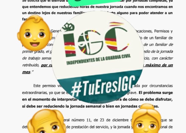 IGC solicita aclaración sobre el disfrute del permiso para atender al cuidado de un familiar de primer grado