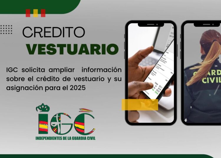 IGC ha solicitado aclaración a varias cuestiones sobre el crédito de vestuario para el 2025