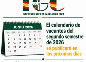 El calendario de vacantes del segundo semestre de 2026 se publicará en los próximos días
