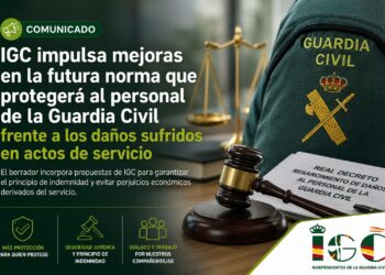 IGC impulsa mejoras en la futura norma que protegerá al personal de la Guardia Civil frente a los daños sufridos en actos de servicio