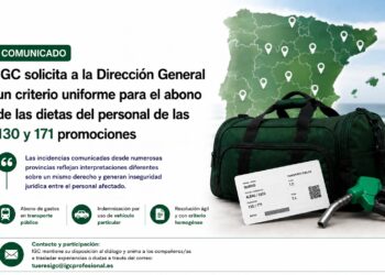 IGC solicita a la Dirección General un criterio uniforme para el abono de las dietas del personal de las 130 y 171 promociones