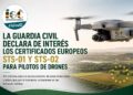 IGC te informa sobre la declaración de interés de los certificados europeos para pilotos de drones