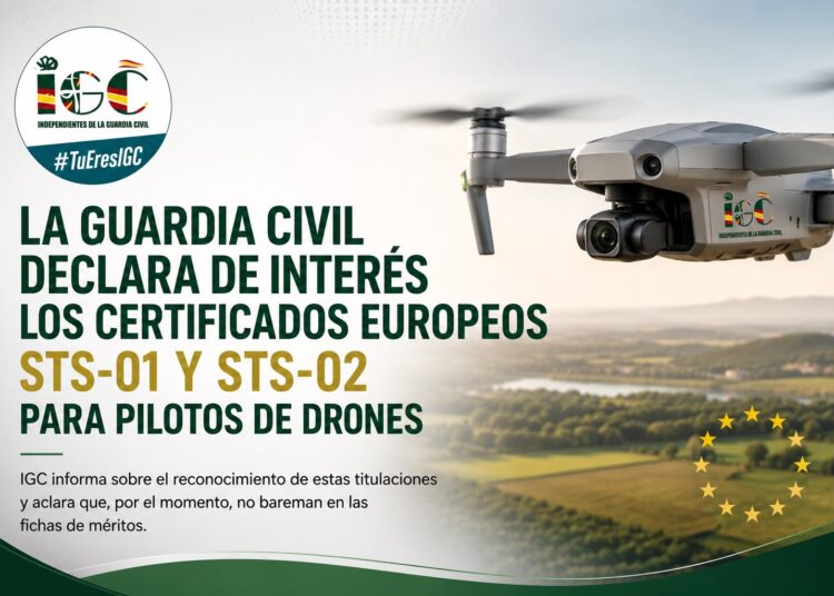 IGC te informa sobre la declaración de interés de los certificados europeos para pilotos de drones