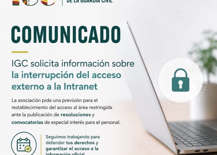 IGC solicita información sobre la interrupción del acceso externo a la Intranet