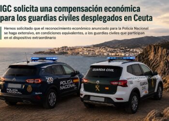 IGC solicita una compensación económica para los guardias civiles desplegados en Ceuta