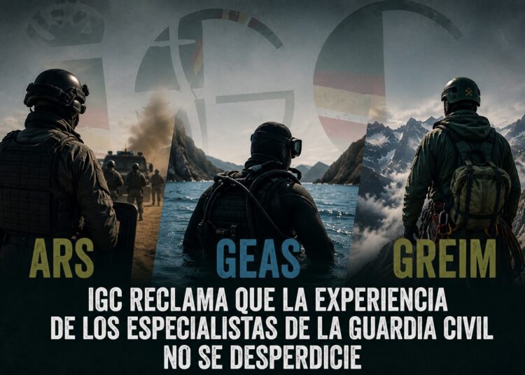 IGC reclama que la experiencia de los especialistas de la Guardia Civil no se desperdicie