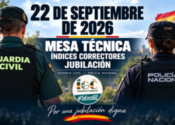 22 de septiembre: una jornada clave para la jubilación de Guardias Civiles y Policías Nacionales