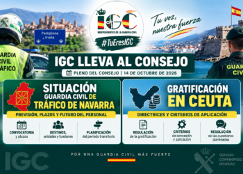IGC solicita abordar la situación de Tráfico en Navarra y la gratificación de Ceuta en el próximo Pleno del Consejo