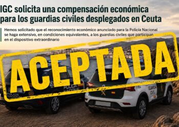 La DGGC atiende la petición de IGC y confirma una gratificación para los guardias civiles desplegados en Ceuta