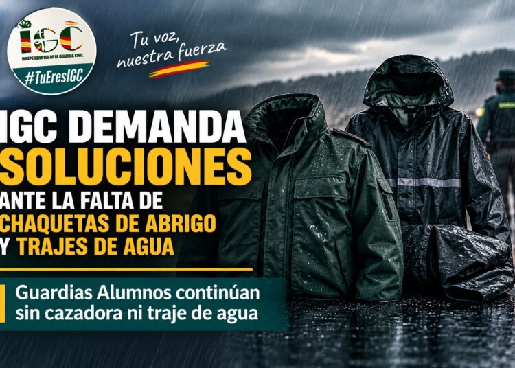 IGC demanda soluciones ante la falta de chaquetas de abrigo y trajes de agua