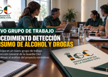 IGC participa en un nuevo grupo de trabajo sobre el procedimiento de detección del consumo de alcohol y drogas en la Guardia Civil